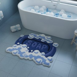 Tufting Soap Halı / Paspas - Mavi